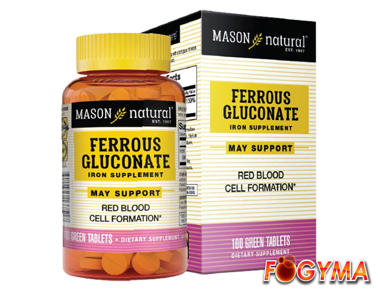 Mason Natural Ferrous Gluconate 1