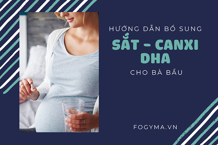 Hướng dẫn bổ sung sắt canxi DHA cho bà bầu cực chuẩn! 1