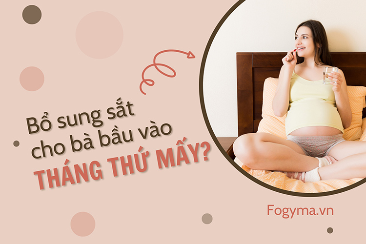 Nên bổ sung sắt cho bà bầu vào tháng thứ mấy là tốt nhất? 1