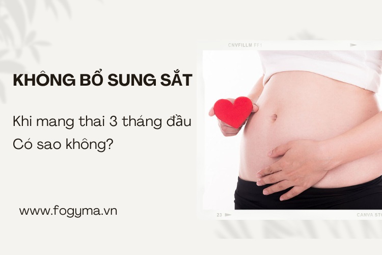 3 tháng đầu mang thai không uống sắt có sao không? 1