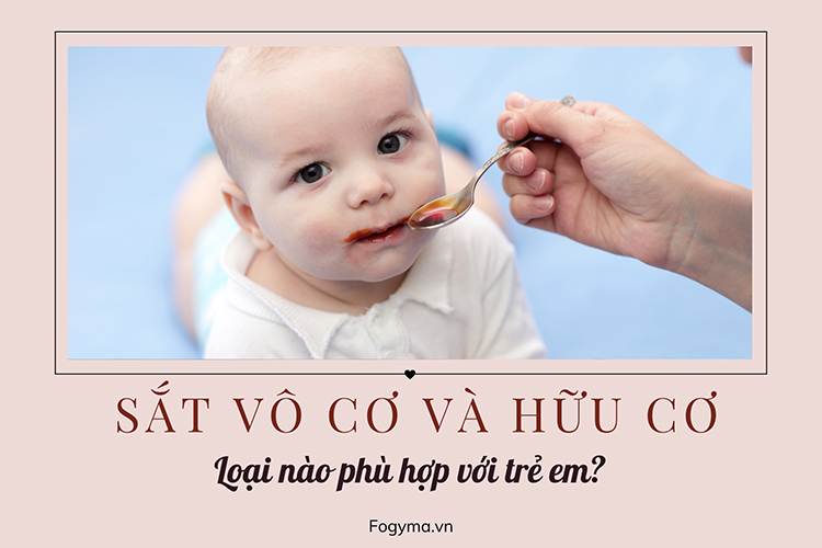 Sắt hữu cơ và sắt vô cơ: Loại nào phù hợp với trẻ em?